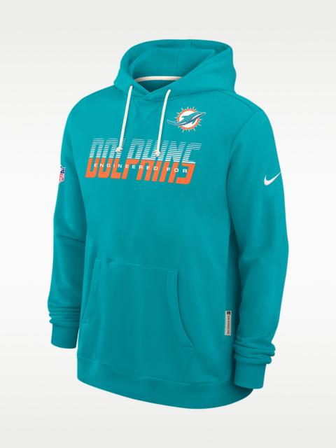 Nike Miami Dolphins Sideline Standard Issue Men's Nike Dri-FIT NFL Pullover Hoodie