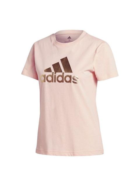 (WMNS) adidas Athletics Graphic Tee 'Pink' GK3406