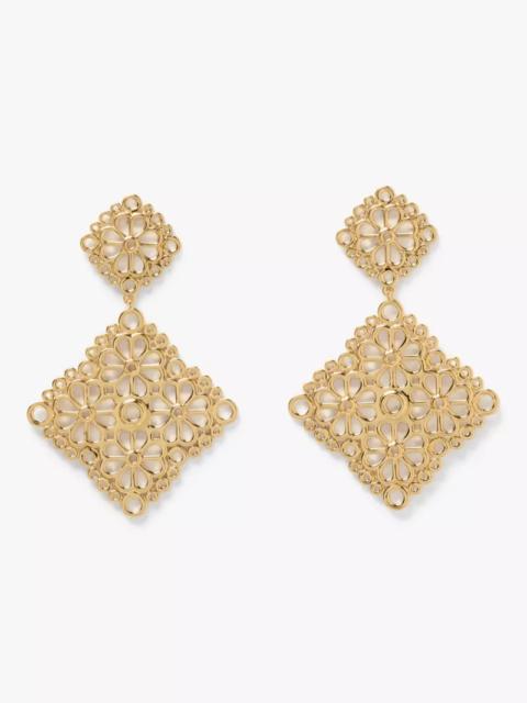kate spade Spade Flower Lace Drop Earrings