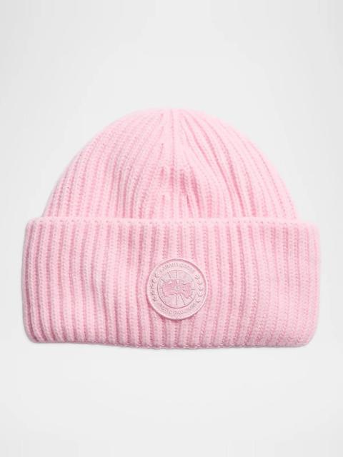 Canada Goose Men's Tonal Disc Wool-Cashmere Beanie