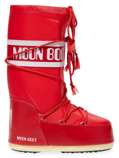 MOON BOOT Unisex Unisex Icon Nylon Boots - Red