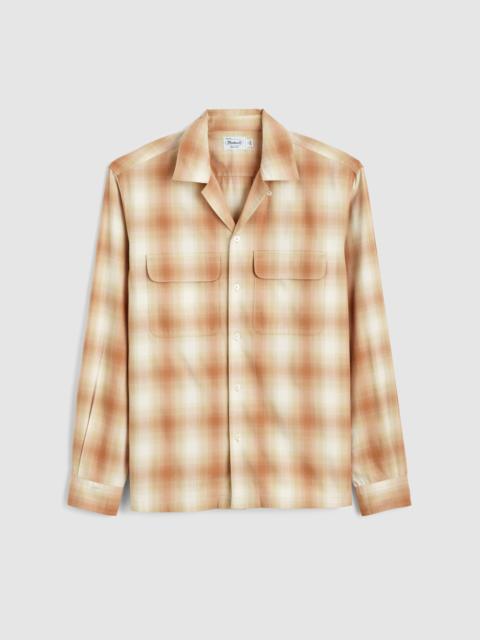 Madewell Camp-Collar Long-Sleeve Shirt in Cotton Blend