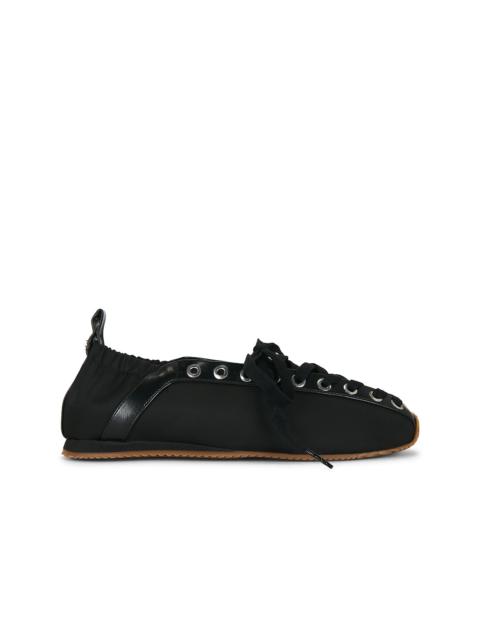 GANNI Lace Up Sporty Ballerina Sneaker