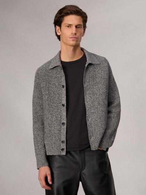 rag & bone Marled Cotton-Blend Cardigan
