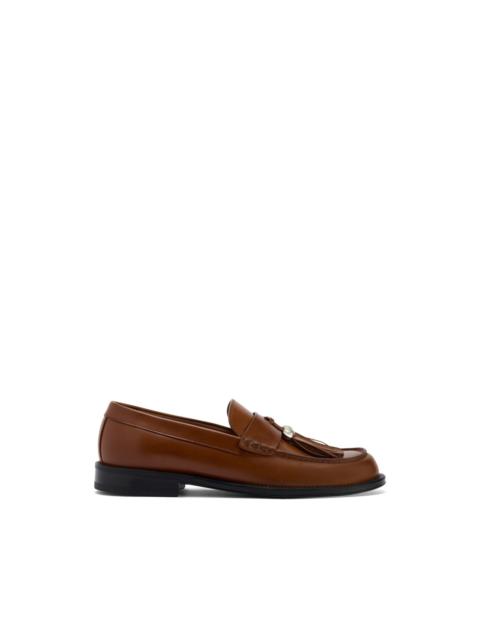 Giuseppe Zanotti tassel logo leather loafers