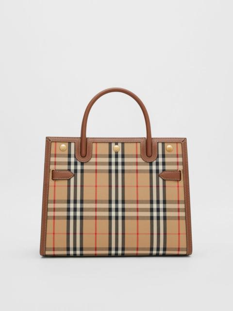 Burberry Mini Vintage Check Two-handle Title Bag