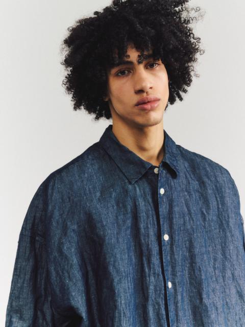 CASEY/CASEY ONE SIZE SHIRT - LIN DENIM - INDIGO