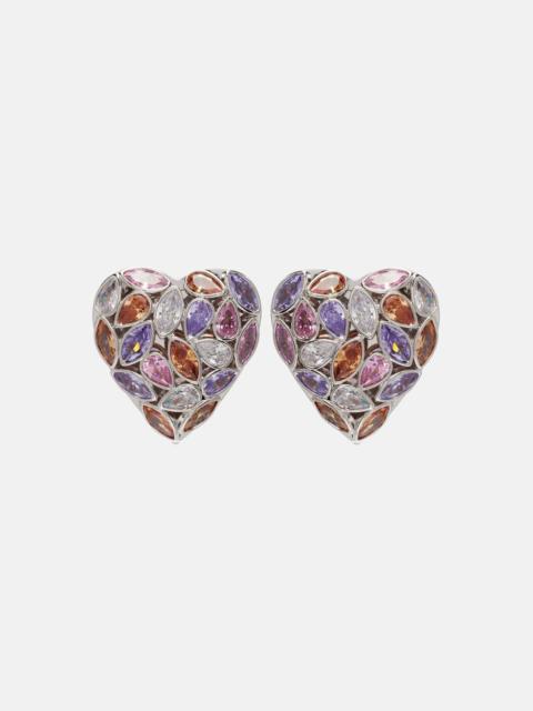 self-portrait Crystal-embellished earrings