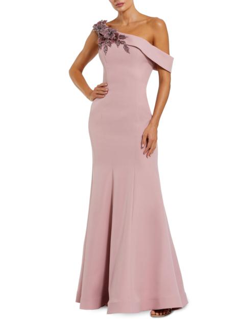 MAC DUGGAL Women's Embellished Crepe Off-The-Shoulder Mermaid Gown - Rose