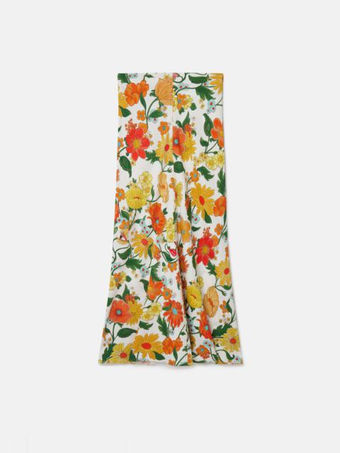 Lady Garden Print Maxi Skirt
