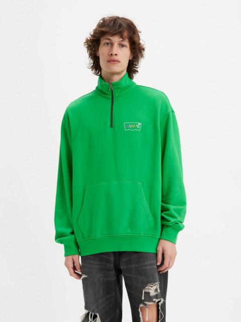 Levi's RELAXED FIT GRAPHIC 1/4 ZIP SWEATSHIRT