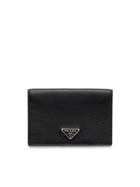 Prada textured card holder