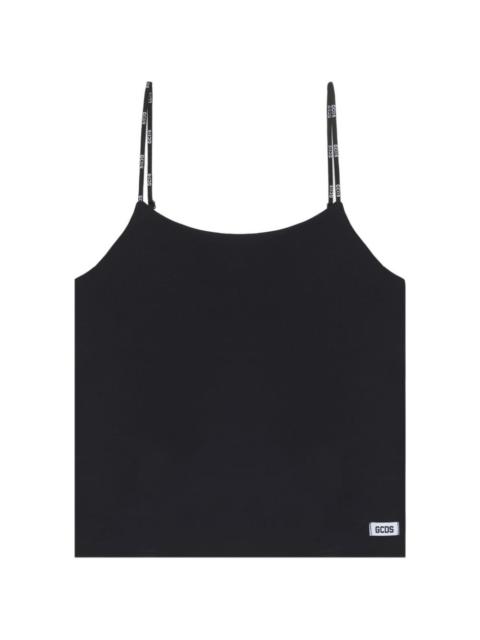 GCDS logo-patch tank top