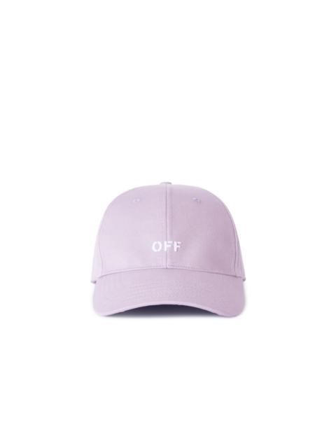 Drill Off Stamp Baseball Cap Lilac Whit