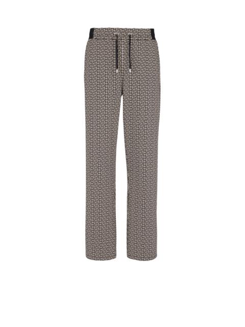 Balmain Casual monogram jacquard trousers
