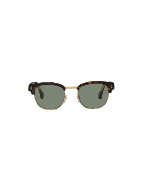 Cartier Tortoiseshell Rectangular Sunglasses