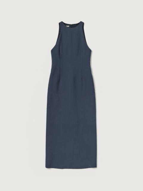AURALEE TENSE WOOL DOUBLE CLOTH SLEEVELESS DRESS