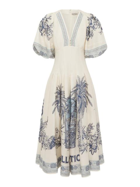 ALÉMAIS Villa Romantica Corset Midi Dress