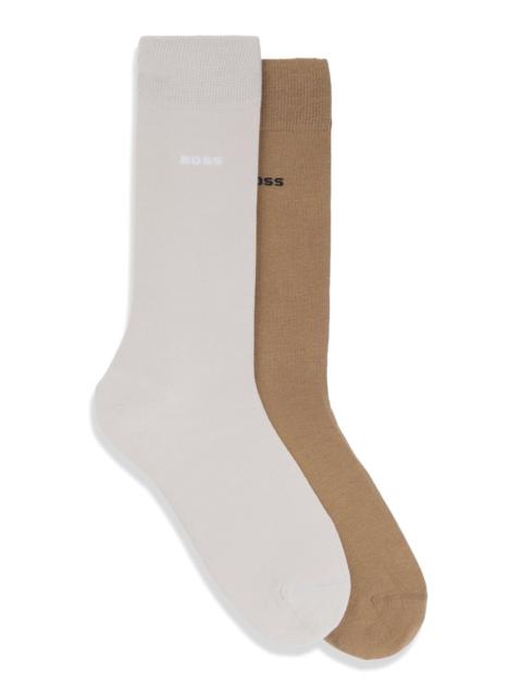 BOSS TWO-PACK OF COTTON-BLEND REGULAR-LENGTH SOCKS