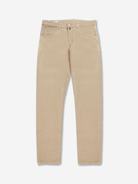 SLOWEAR Slim-fit five-pocket trousers in cotton and cashmere