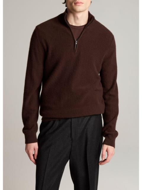 Vince Plush Cashmere Quarter-Zip Sweater