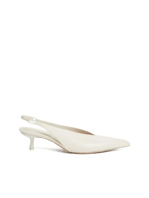 SIMKHAI 45mm Slingback kitten heel pumps