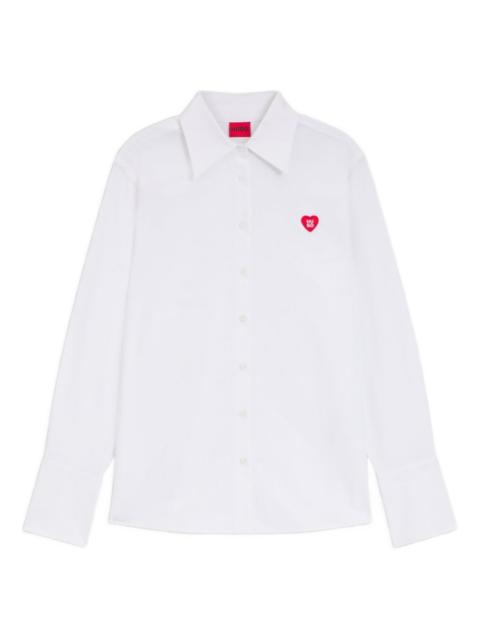 HUGO heart buttoned shirt