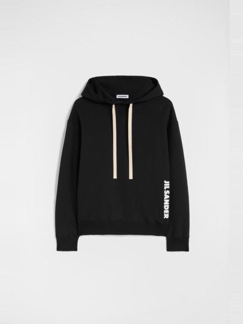 Jil Sander Cotton Terry Hooded Sweatshirt