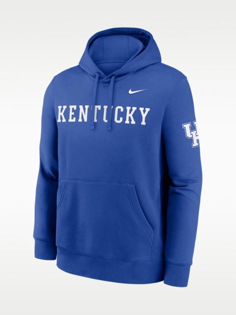 Nike Kentucky Sideline Club Men's Nike College Pullover Hoodie