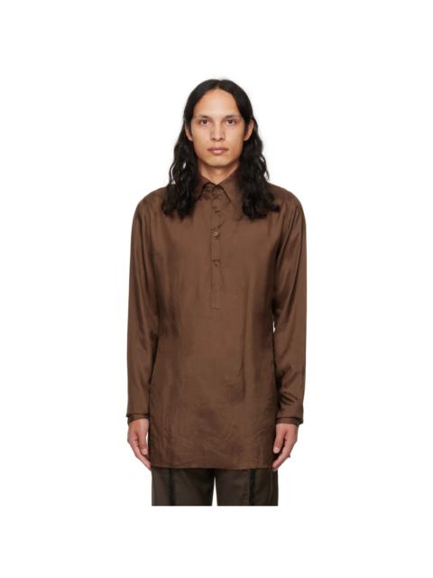 EDWARD CUMING SSENSE Exclusive Brown Fitted Polo