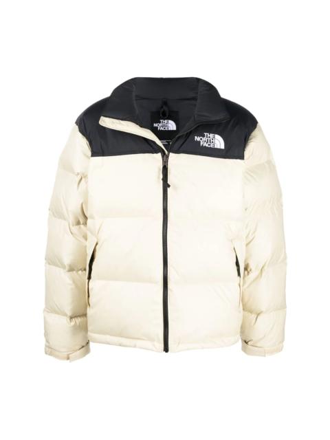 The North Face panelled logo puffer jacket