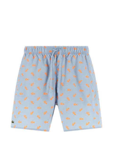 LACOSTE logo-print swim shorts