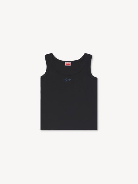 KENZO 'KENZO Signature' embroidered tank top in cotton