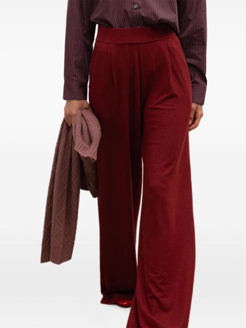 LESET Lauren pleated wide-leg trousers