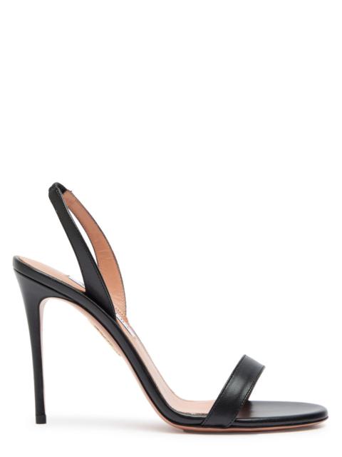 AQUAZZURA Aquazzura So Nude 105 Leather Slingback Sandals