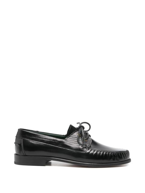 VINNY’s Vinny's Millo Two-tone Lace-up Boat Shoes