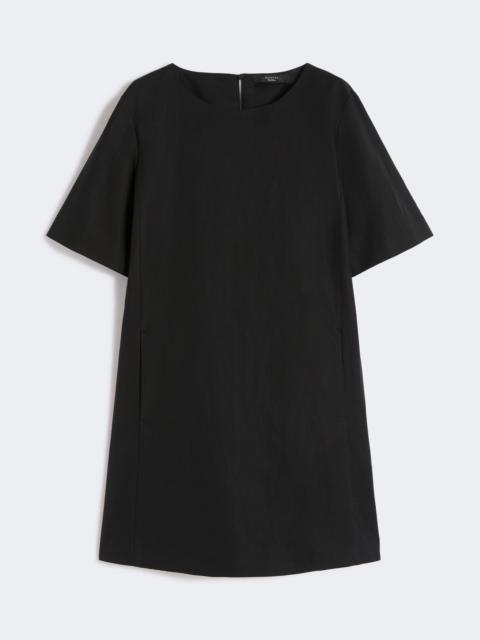 WEEKEND Max Mara Cotton and linen canvas short dress - BLACK