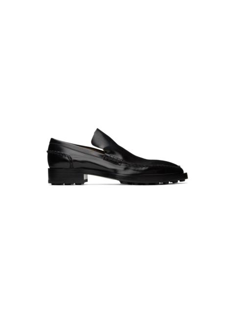 Jil Sander Black Leather Loafers
