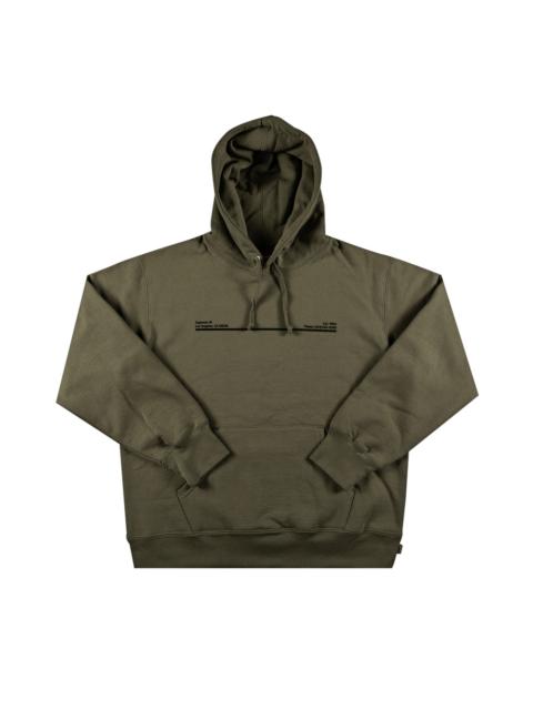 Supreme Supreme Shop Hooded Sweatshirt - Los Angeles 'Light Olive'