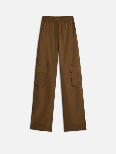 7 For All Mankind CARGO WIDE LEG PANT in Poplin Toffee