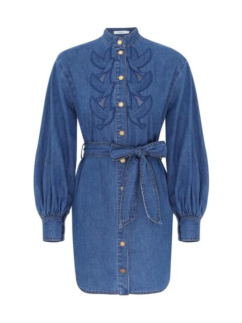 Zimmermann DENIM APPLIQUE MINI DRESS