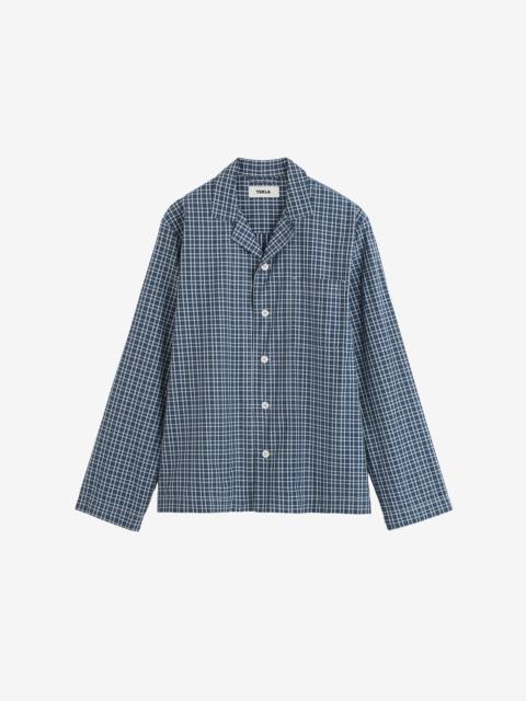 TEKLA Tekla Fine Twill Long-Sleeved Shirt - Lanegan Checks