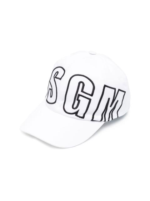 MSGM logo-embroidered cotton baseball cap