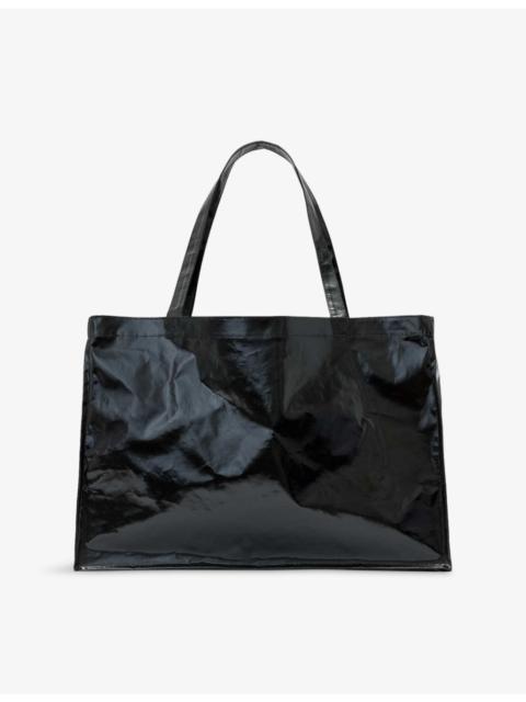 ALLSAINTS Oversized Coated Cotton Tote Bag