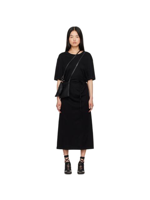 Lemaire Black Belted Midi Dress