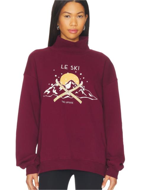 THE UPSIDE Le Ski Clementine Crew Sweatshirt