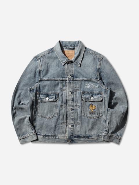 Levi's Men's France Football Type II Trucker Jacket Dark Indigo
