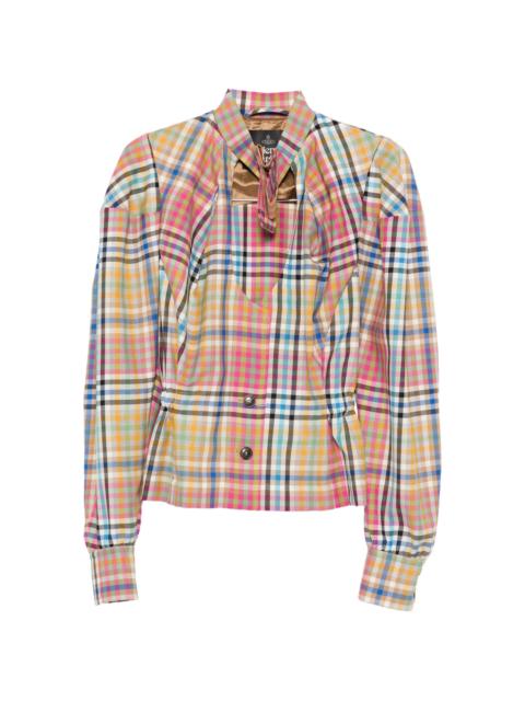 Vivienne Westwood Vivienne Westwood Plaid Button Front Top