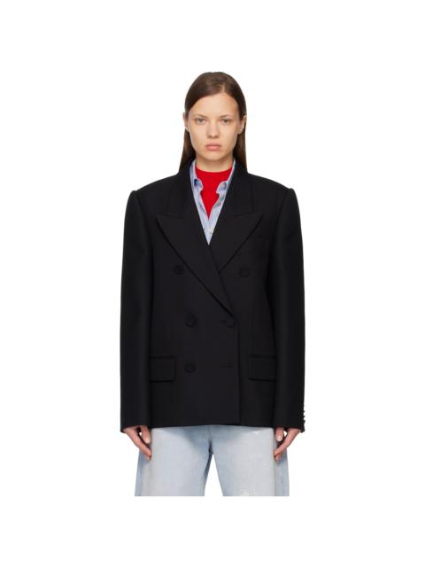 Acne Studios Black Double-Breasted Blazer