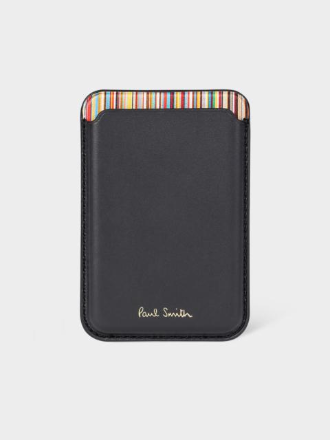 Paul Smith iPhone 15 Pro MagSafe Leather Credit Card Case